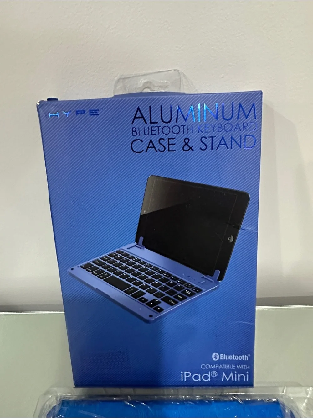 Hype Aluminum Bluetooth Keyboard Case & Stand - Blue